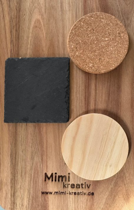 Schiefer, Holz, Kork